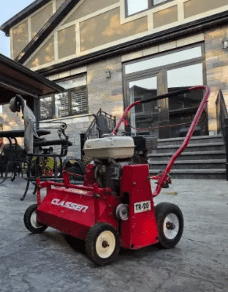 Dethatching with SCAG Machinery